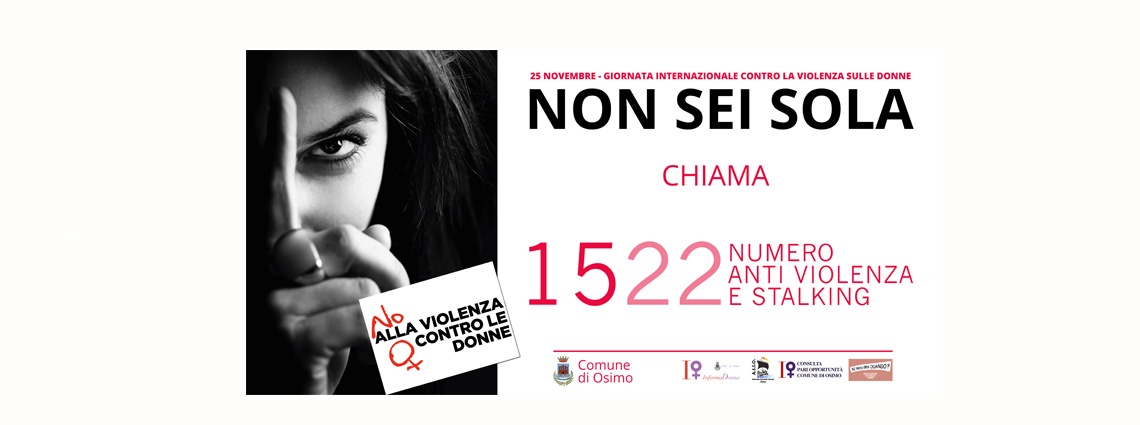 Scopri di più sull'articolo NON SEI SOLA. CHIAMA 1522