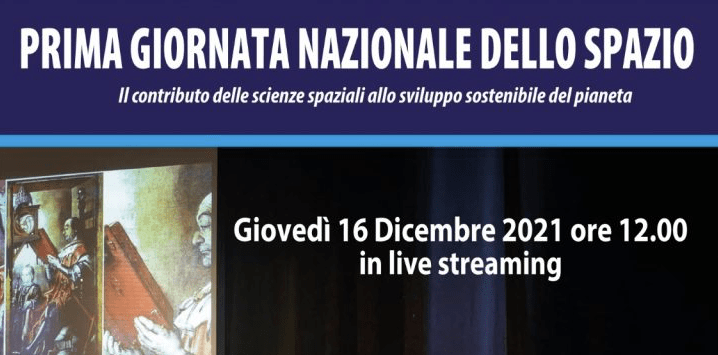 Scopri di più sull'articolo PRIMA GIORNATA NAZIONALE DELLO SPAZIO 16 dicembre 2021